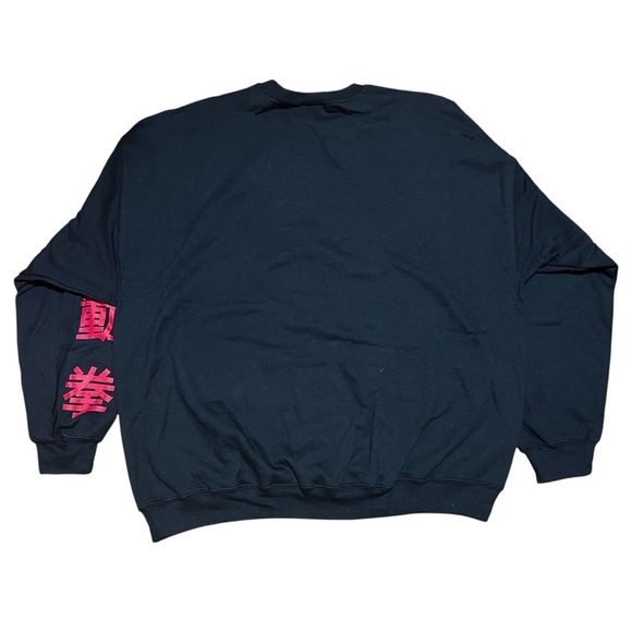 Street Fighter Ryu Hadouken Black Fleece Sweatshirt 2XL Licensed Retro 80s Japan - Picture 5 of 7